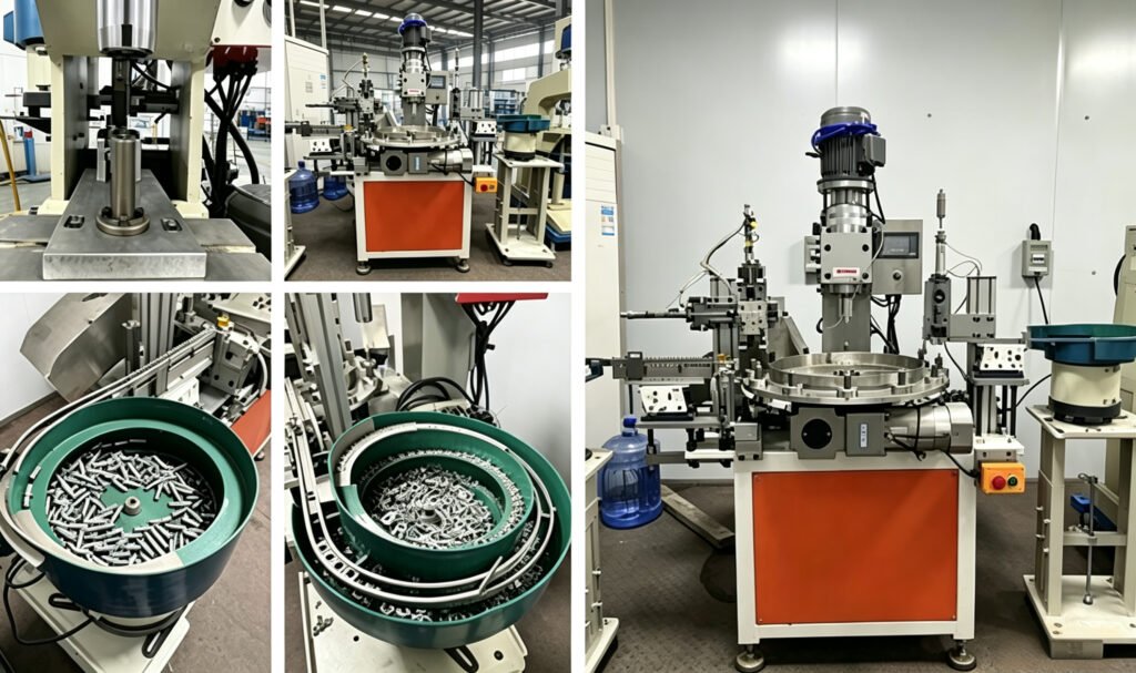 automatic feed riveting machine production line workshop