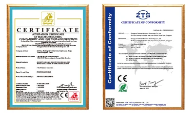 Hengzanxin machinery international export standard verification certification