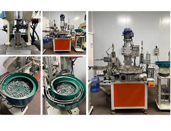 automatic feed riveting machine production line workshop